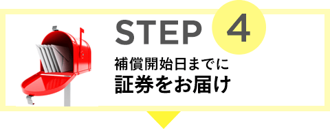 STEP4 補償開始日までに証券をお届け