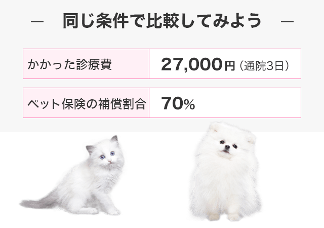同じ条件で比較してみよう